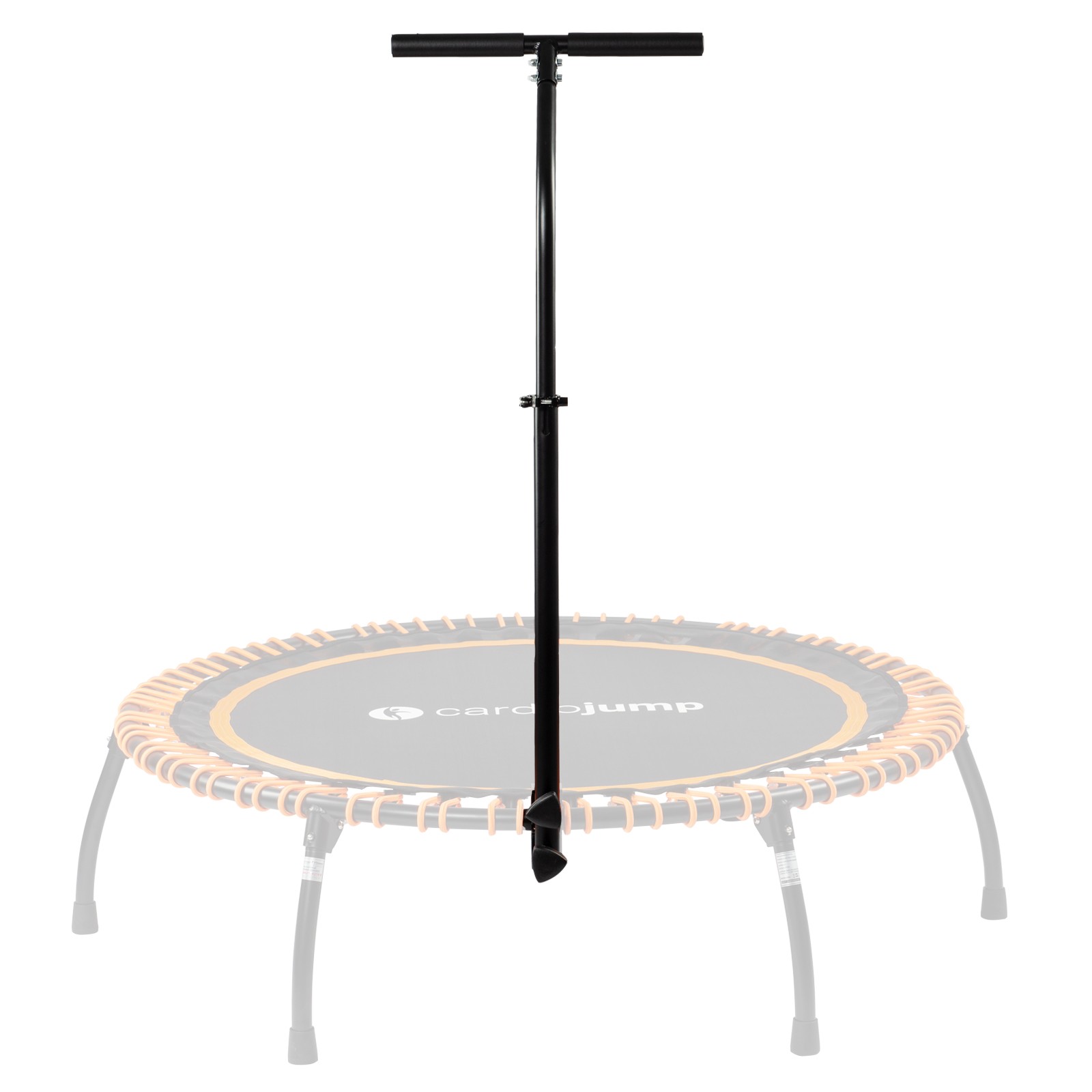 Fitness trampoline outlet with handle